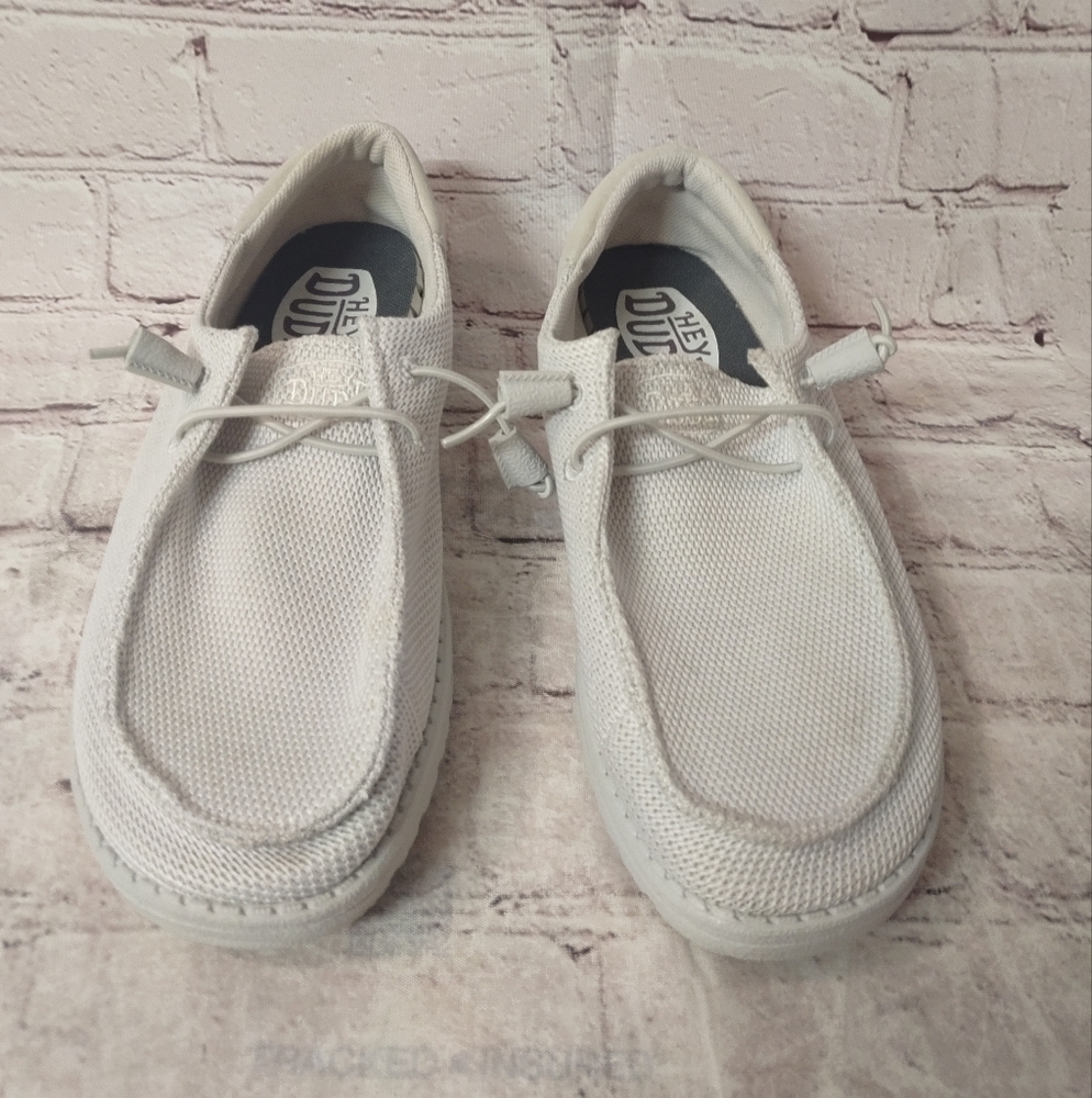 Hey Dude Slip On Wendy Funk Mono Size 10 Grey Chukka Shoes - Picture 2 of 10